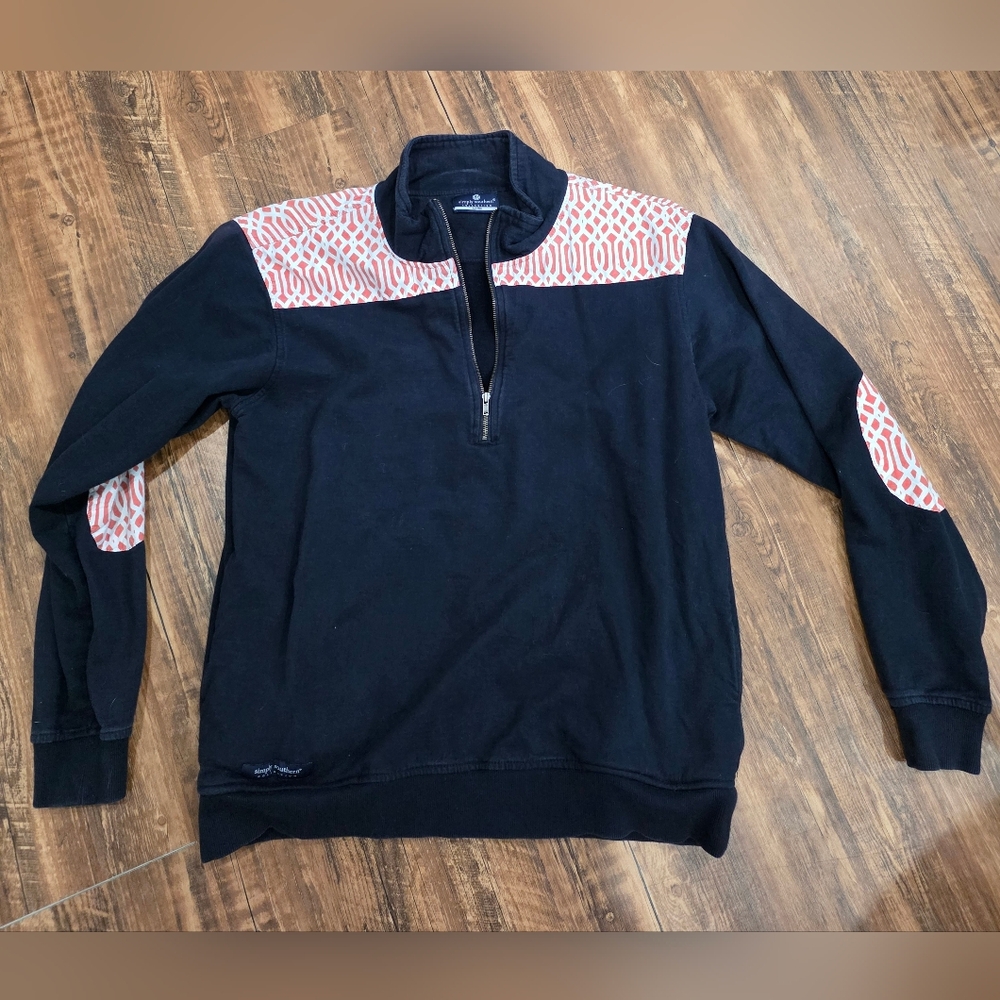 Simply Southern Black and Red Long Sleeve Top
